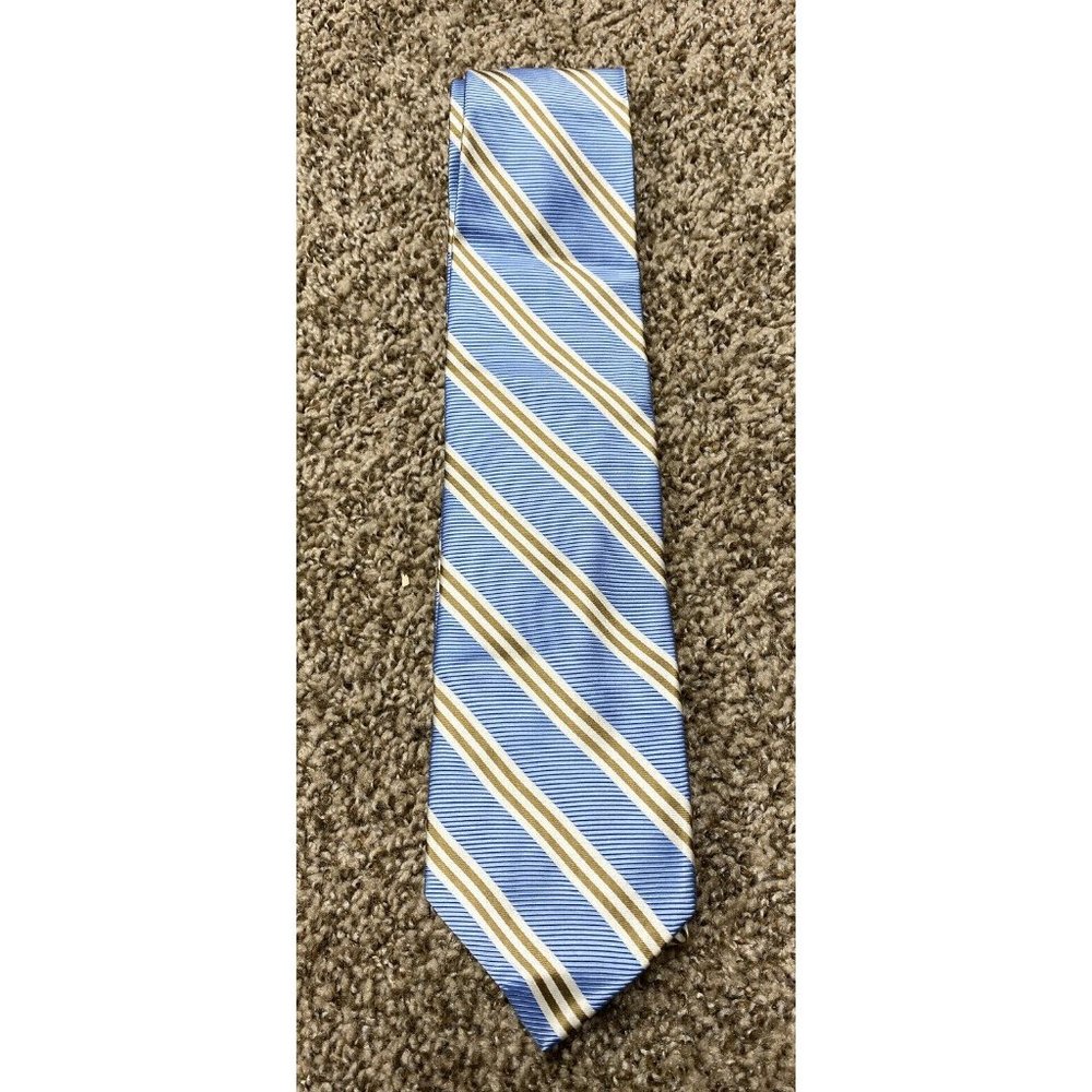 Brooks Brothers Blue Gold Striped Tie